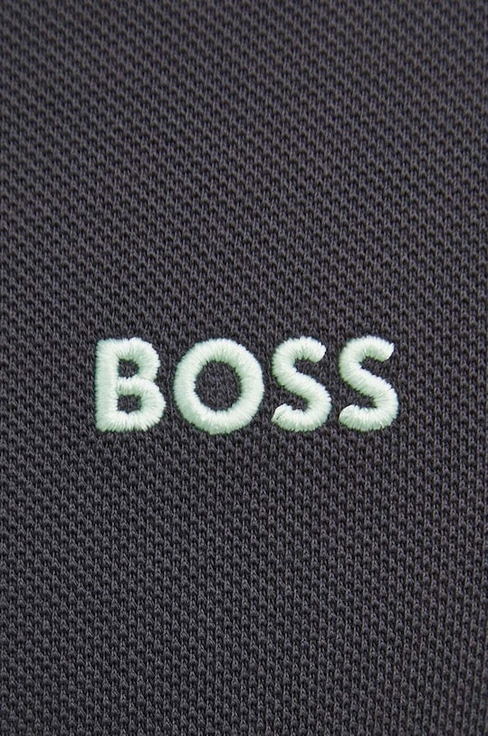 BOSS Green polo bawełniane szary 50469055