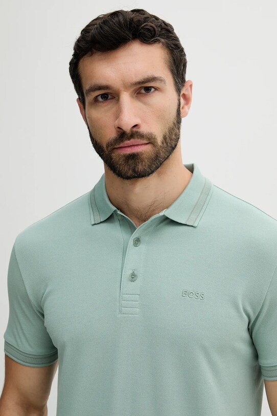 Îmbrăcăminte BOSS Green polo de bumbac 50469055 verde