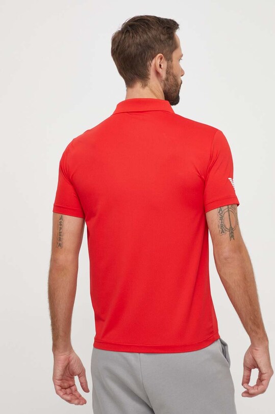 Îmbrăcăminte EA7 Emporio Armani tricou polo 8NPF23.PJEMZ rosu