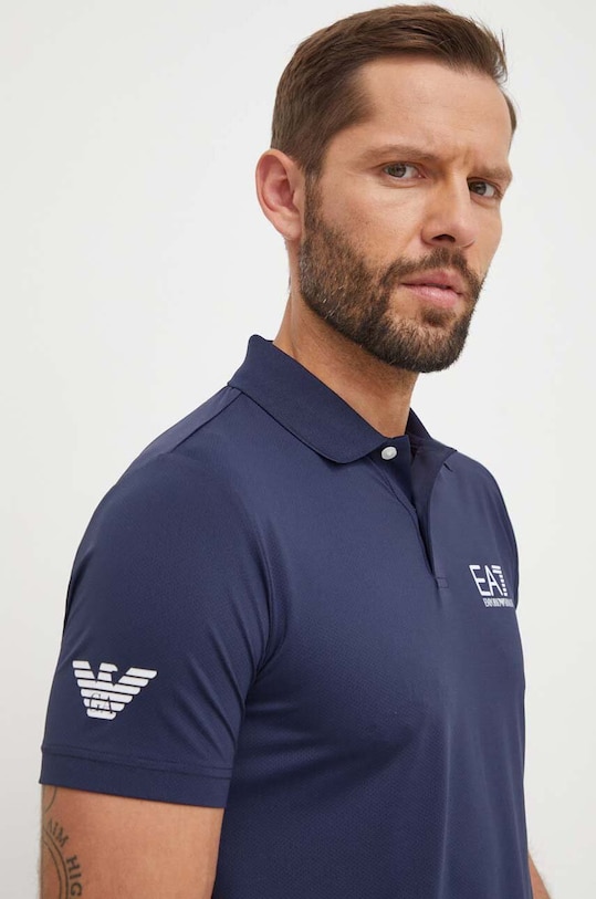 Поло EA7 Emporio Armani regular темно-синій 8NPF23.PJEMZ