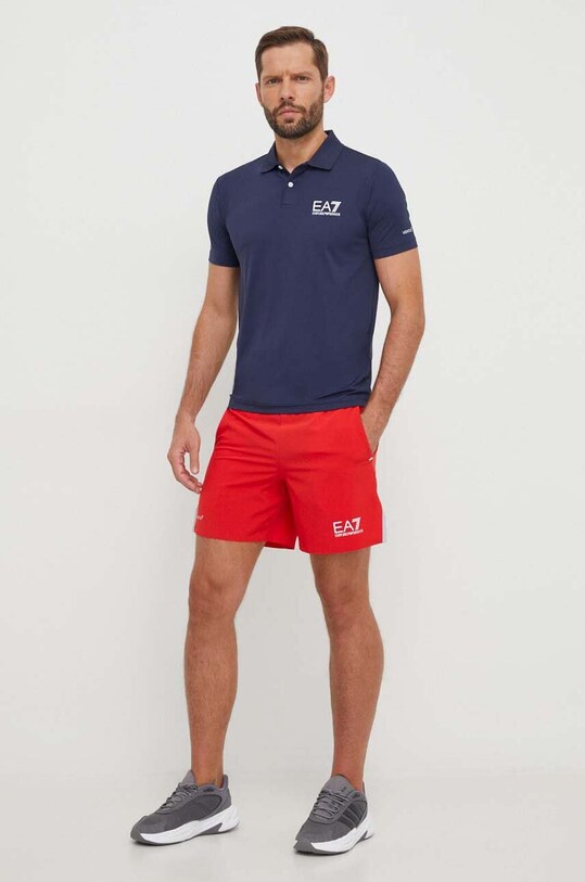 Поло EA7 Emporio Armani 8NPF23.PJEMZ темно-синій AA00