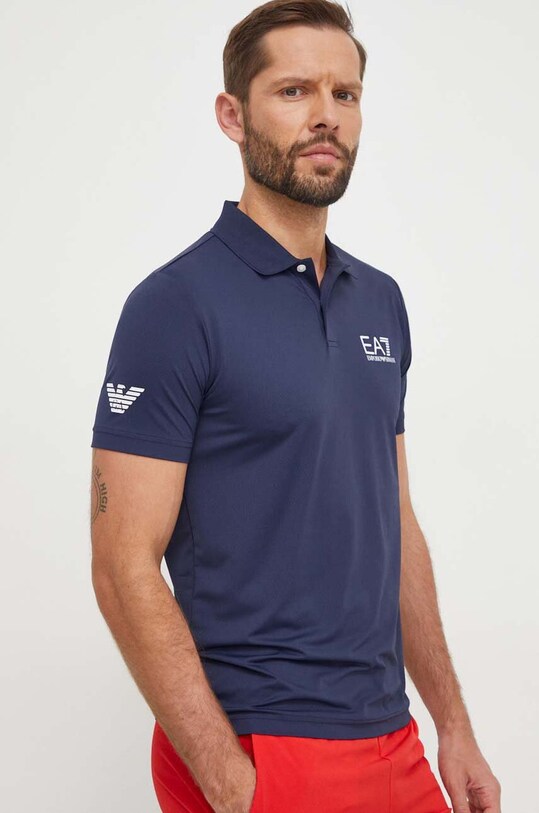 Поло EA7 Emporio Armani темно-синій 8NPF23.PJEMZ