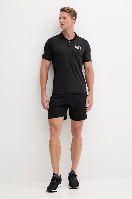Polo tričko EA7 Emporio Armani 8NPF23.PJEMZ čierna AA00