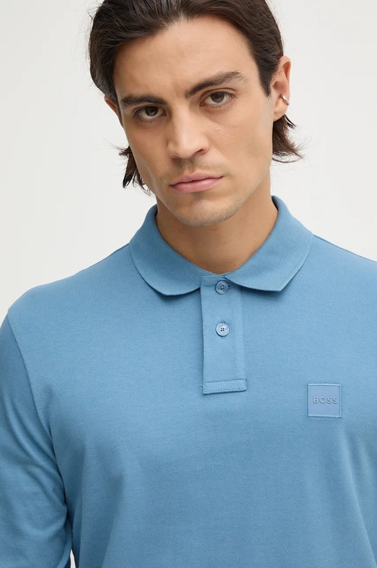 BOSS Orange longsleeve niebieski 50507704