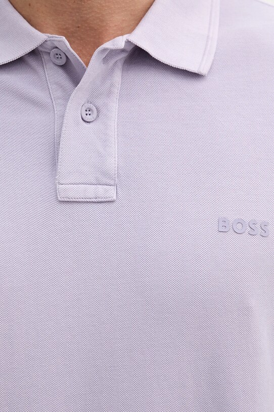 BOSS Orange polo de bumbac violet 50507813