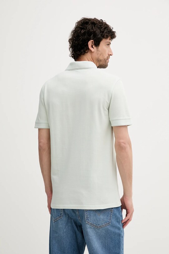 BOSS Orange polo bawełniane 50507813 turkusowy AA00