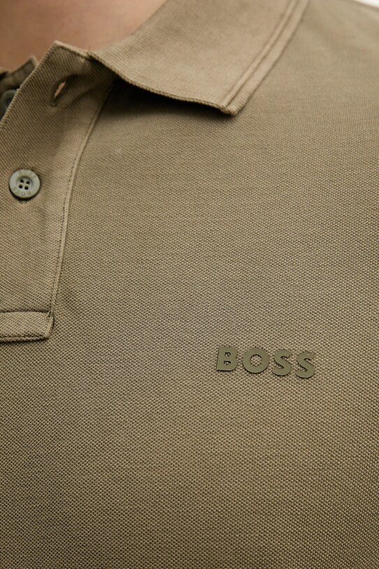 BOSS Orange pamut póló zöld 50507813