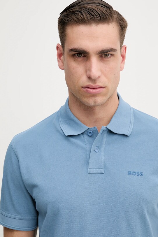 Îmbrăcăminte BOSS Orange polo de bumbac 50507813 albastru