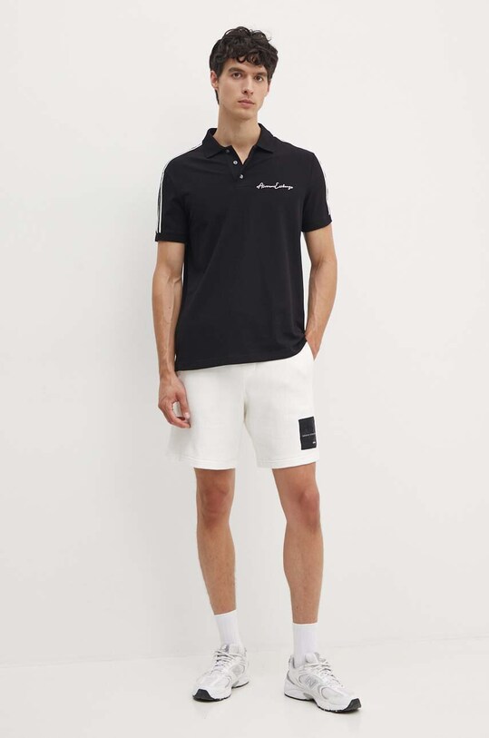 Поло Armani Exchange 8NZFSG.ZJ81Z.NOS чорний AA00