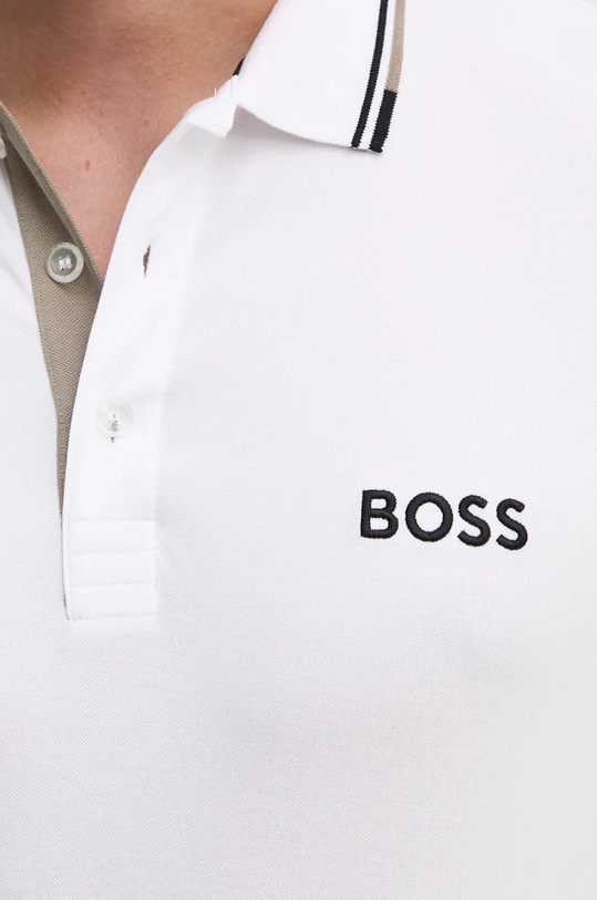 Boss Green tricou polo 50469102 alb