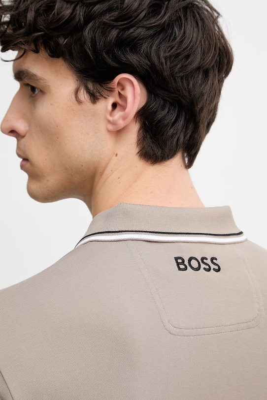BOSS Green polo męskie Paddy Pro 50469102 beżowy
