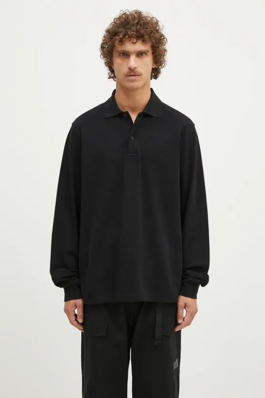 1017 ALYX 9SM top a maniche lunghe in cotone rilassato nero AAMTS0485FA01