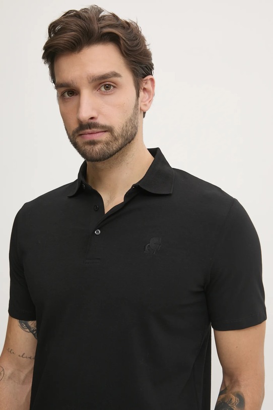 Polo tričko Karl Lagerfeld čierna 500221.745750
