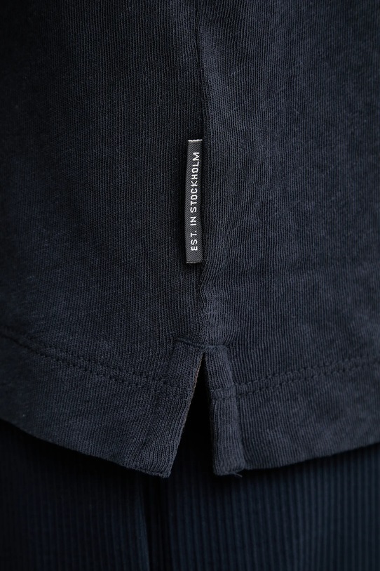 Marc O'Polo polo z domieszką lnu M23209153026 granatowy