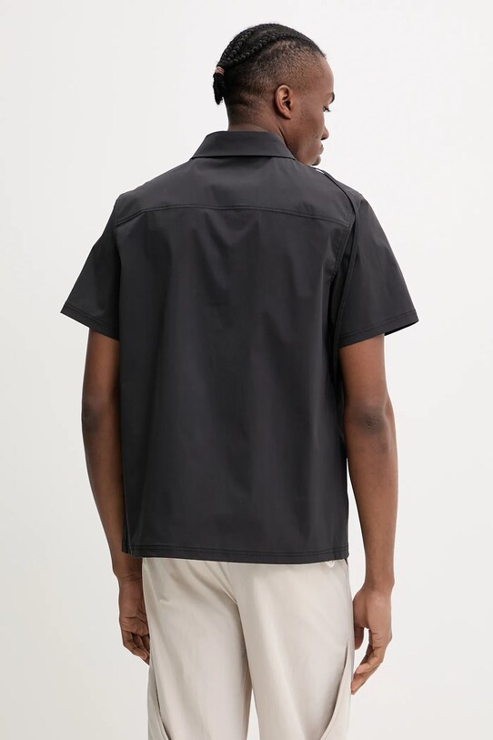 Clothing Heliot Emil shirt SS25.M.05.042.BLK01.CO black