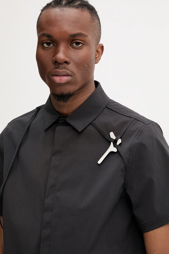Heliot Emil shirt black SS25.M.05.042.BLK01.CO