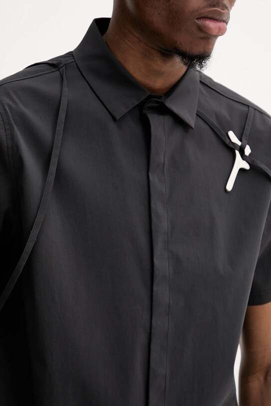 Heliot Emil shirt SS25.M.05.042.BLK01.CO black