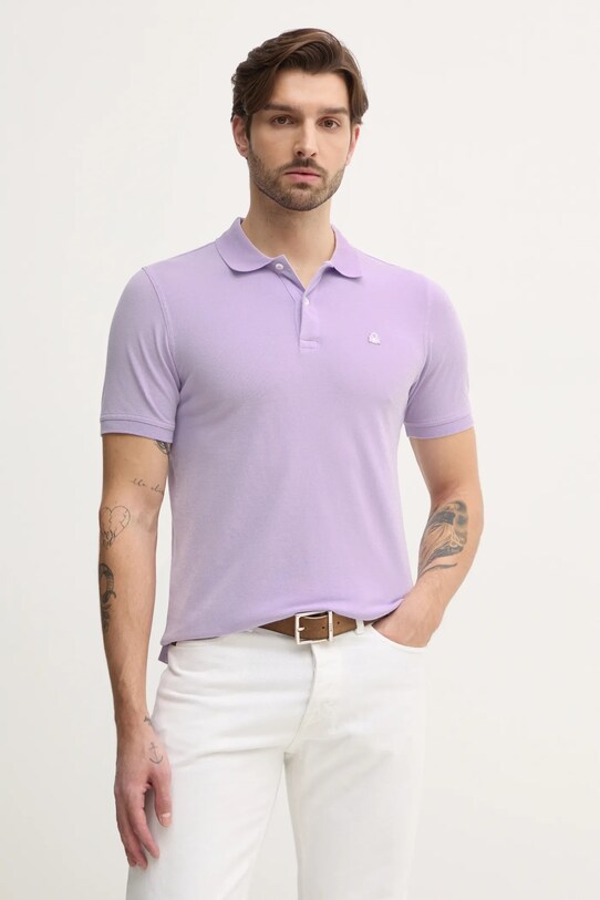 Поло United Colors of Benetton regular фіолетовий 3WG9U301Z