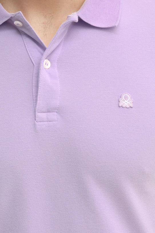 United Colors of Benetton tricou polo 3WG9U301Z violet