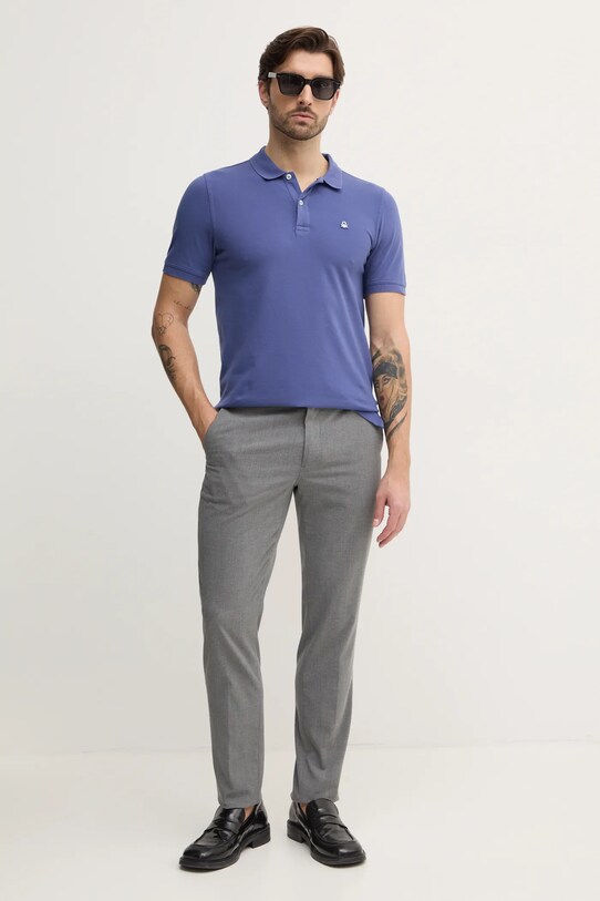 United Colors of Benetton tricou polo 3WG9U301Z violet AA00