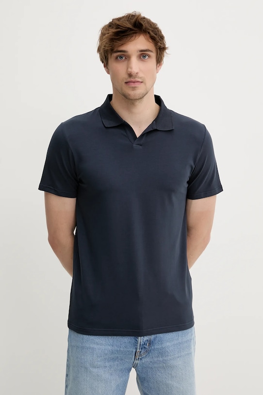 Filippa K polo z elastanem niebieski 28909.FK