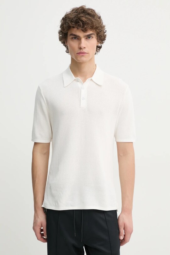 Rag & Bone polo regular biały MBS22HS019UC19