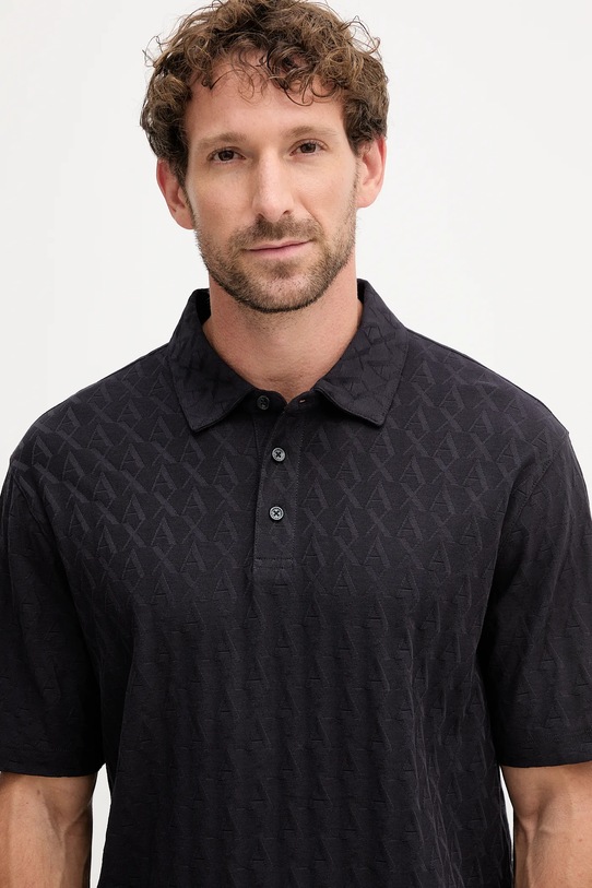 Armani Exchange polo bawełniane granatowy XM001292.AF10337.NOS