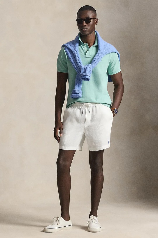 Odzież Polo Ralph Lauren polo bawełniane 710536856. niebieski