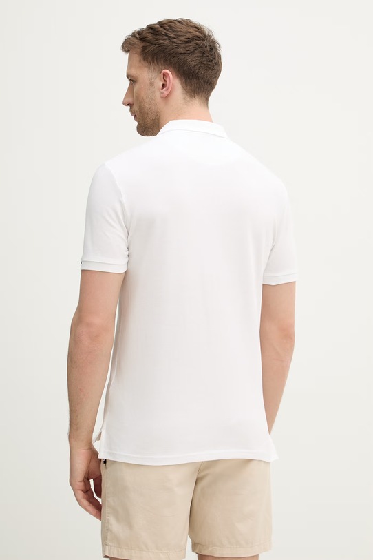 Odzież U.S. Polo Assn. polo bawełniane DHM PIQUE MUP3312 biały