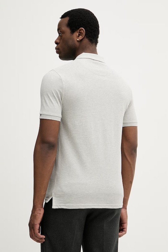 Odzież U.S. Polo Assn. polo bawełniane DHM PIQUE MUP3312 szary