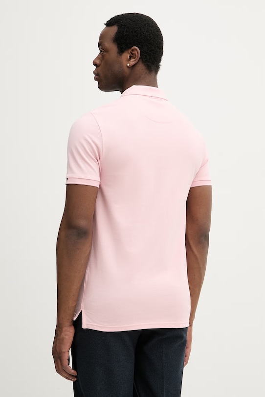 Odzież U.S. Polo Assn. polo bawełniane DHM PIQUE MUP3312 różowy