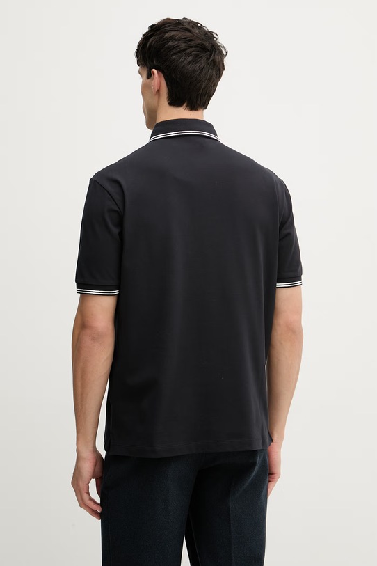 Odzież Armani Exchange polo męskie bawełniane z elastanem XM001287.AF17321.NOS granatowy