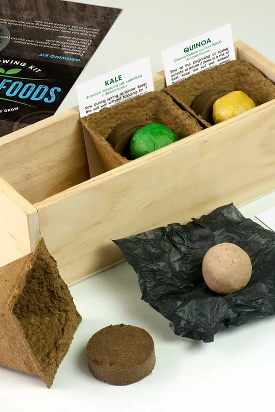 RESETEA zestaw do uprawy roślin Superfoods Growing Kit 21 x 7,8 x 6,5 cm Erst167 multicolor AA00