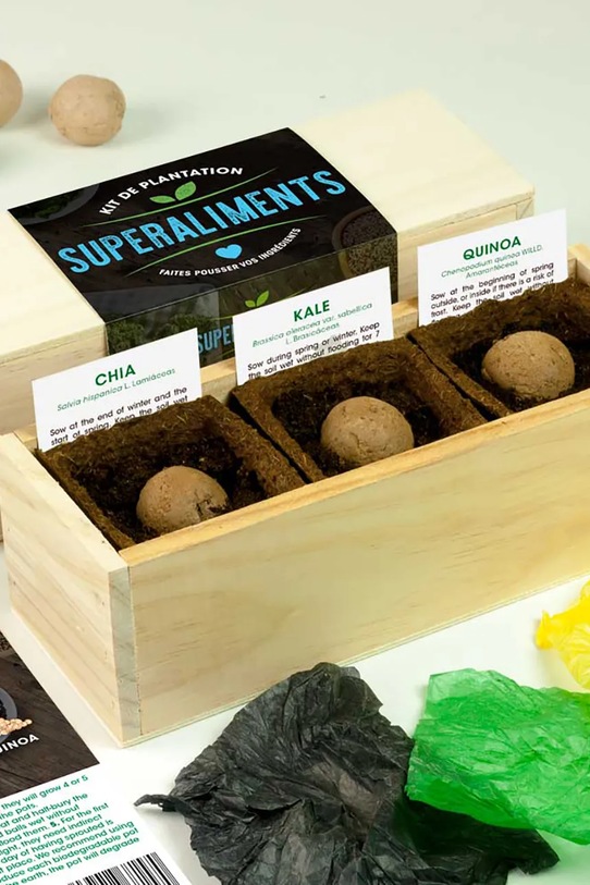 Lifestyle RESETEA zestaw do uprawy roślin Superfoods Growing Kit 21 x 7,8 x 6,5 cm Erst167 multicolor