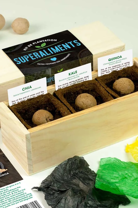 Lifestyle RESETEA zestaw do uprawy roślin Superfoods Growing Kit 21 x 7,8 x 6,5 cm Erst167 multicolor