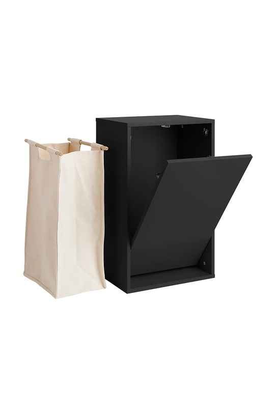 Łazienka ReCollector kosz na pranie ścienny Laundry Box 30 x 43 x 70 cm 100107BlackL czarny