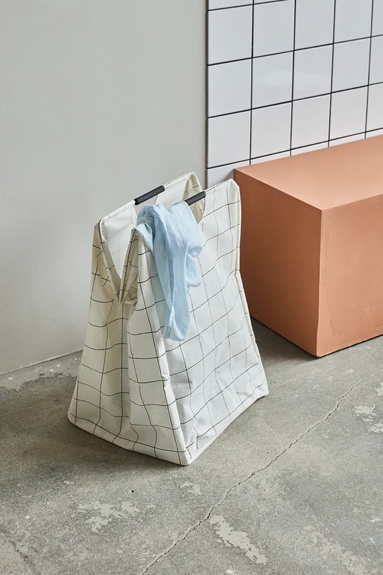 Μπάνιο Καλάθι άπλυτων House Doctor HDSquares 40 x 40 x 60 cm 900000916 λευκό