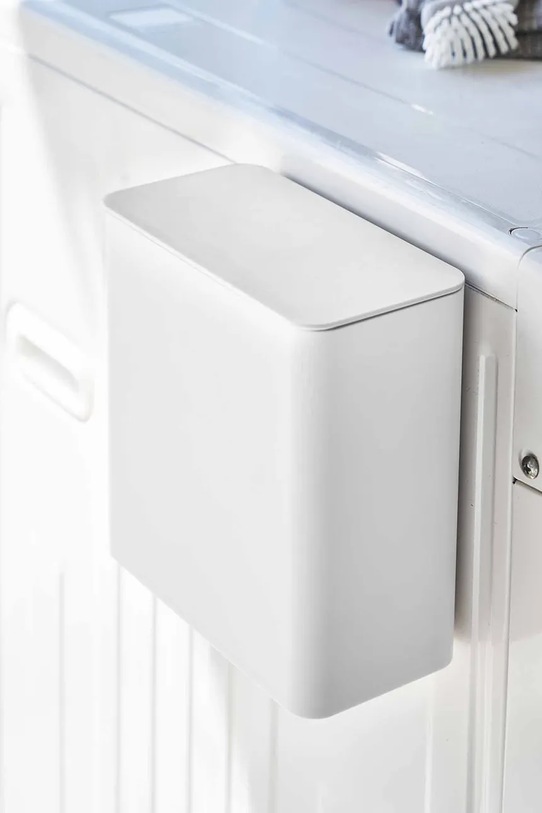 Yamazaki nádoba na skladovanie z plastu 17 x 9,5 x 17 cm 4266.. biela AA00