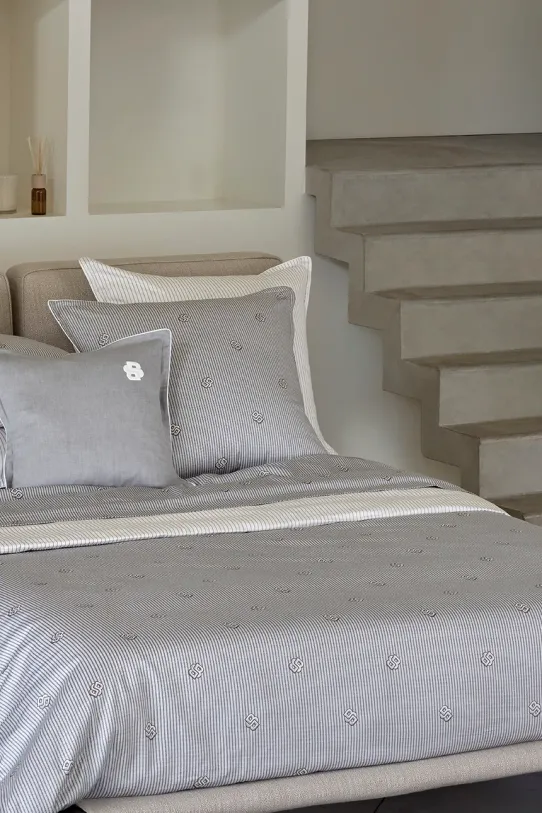 BOSS față de pernă din bumbac DOUBLEB 65 x 65 cm gri 1049554