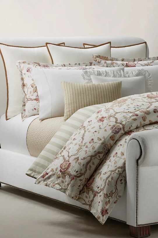 Ralph Lauren husă pilota de bumbac ELSIE Cream 140 x 200 cm 1048049 multicolor AA00