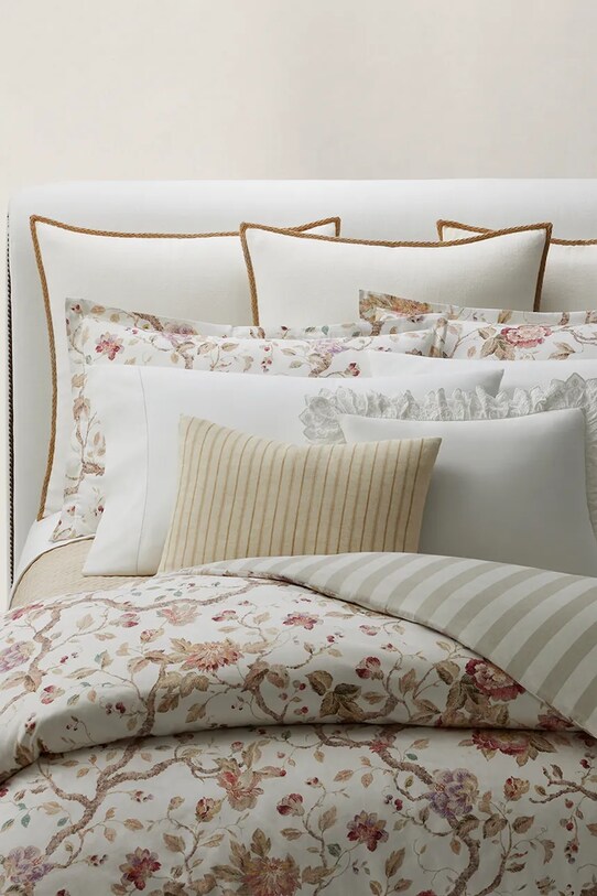 Living și dormitor Ralph Lauren husă pilota de bumbac ELSIE Cream 140 x 200 cm 1048049 multicolor