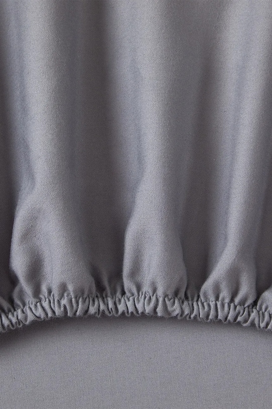 BOSS prześcieradło z gumką bawełniane BEBOSS Storm 90 x 200 cm 1058648 szary AA00