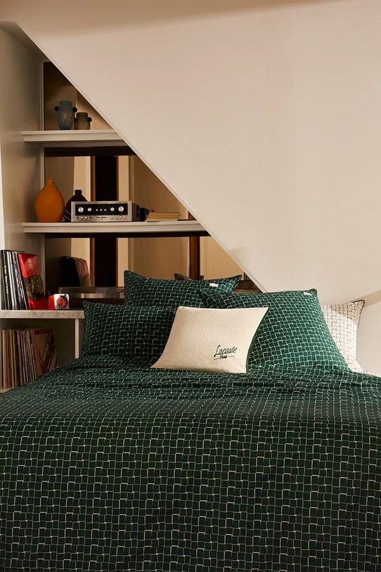 Lacoste poszwa na kołdrę bawełniana L BLOCK Vert 140 x 200 cm 1056916 zielony AA00