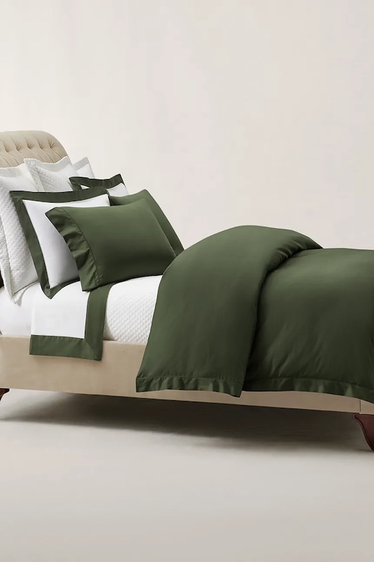 Ralph Lauren poszwa na kołdrę bawełniana RL624 Dark Green 140 x 200 cm zielony 1055449