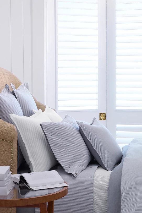 Salon i sypialnia Ralph Lauren poszewka na poduszkę bawełniana OXFORD Blue 50 x 75 cm 13989 niebieski