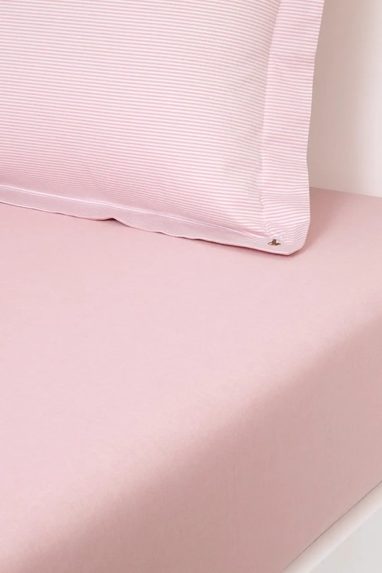Bavlnená napínacia plachta Ralph Lauren RLOXFORD Rosette 160 x 200 cm ružová 1028079