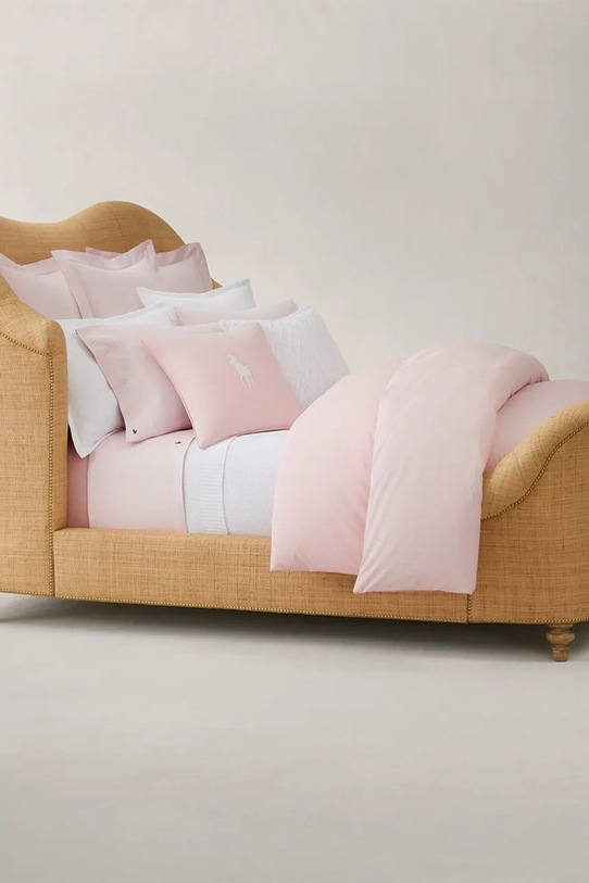 Obývacia izba a spálňa Bavlnená napínacia plachta Ralph Lauren RLOXFORD Rosette 160 x 200 cm 1028079 ružová