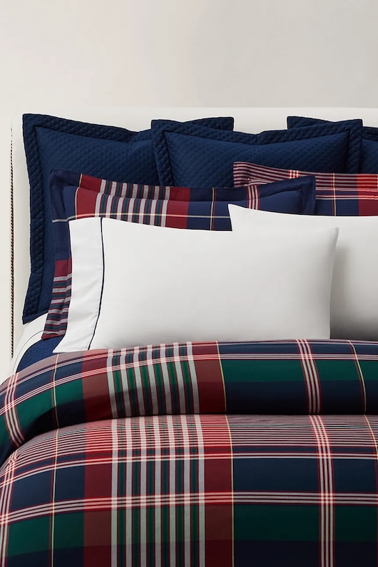 Ralph Lauren poszwa na kołdrę bawełniana BARRET Red 240 x 220 cm 1048023