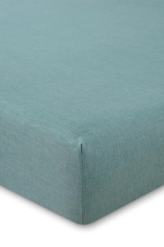 Bavlnená napínacia plachta Ralph Lauren OXFORD Evergreen 200 x 200 cm zelená 962724