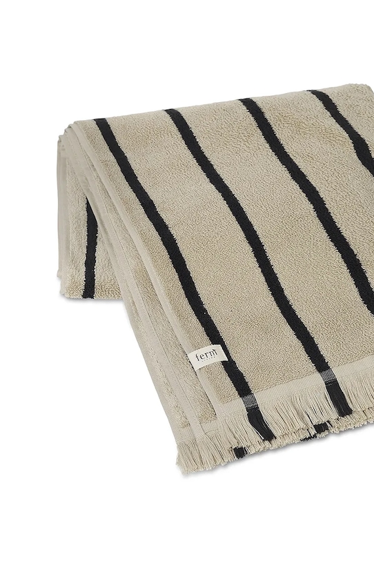 Ferm Living duży ręcznik bawełniany Alee 1104265583 beżowy AA00